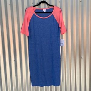 NWT Lularoe Julia Blue Day Dress XL